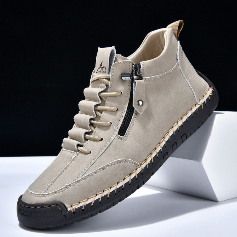 MaisonNox® | Nubuckleder Schoenen met Rits voor Mannen