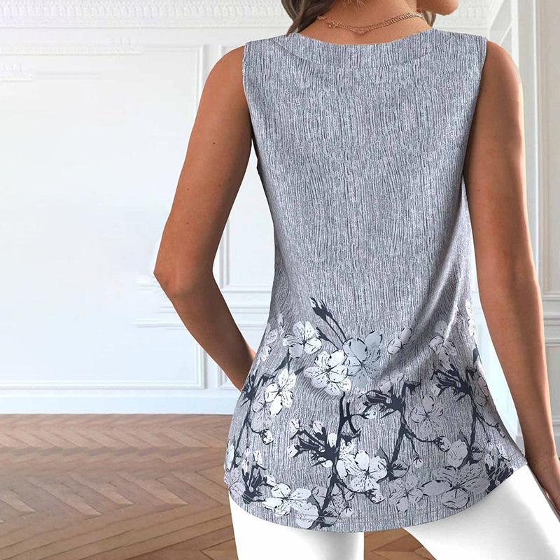 maisonnox® | Vintage tanktop met bloemenprint