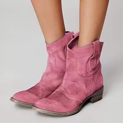 MaisonNox® | Chic Suède Enkellaarsjes