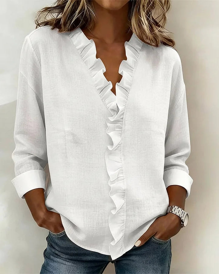 maisonnox® | Blouse met V-hals