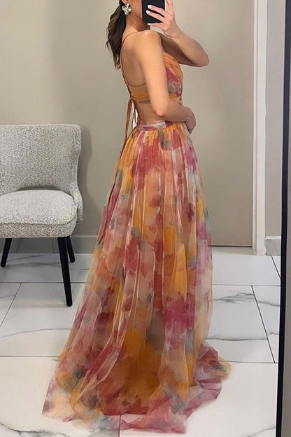 MaisonNox® | Maxi Boheemse Jurk met Romantische Bloemenprint
