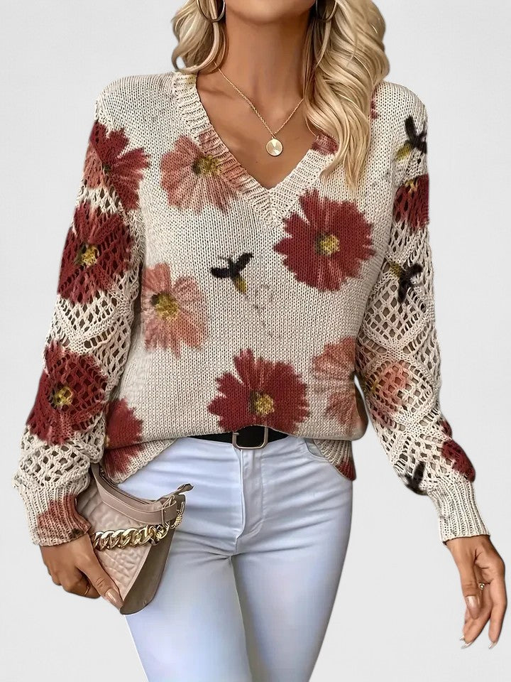 MaisonNox®| Elegante trui met bloemendessin