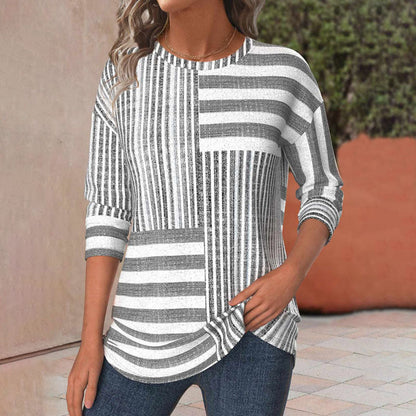 maisonnox® | Casual gestreept T-shirt