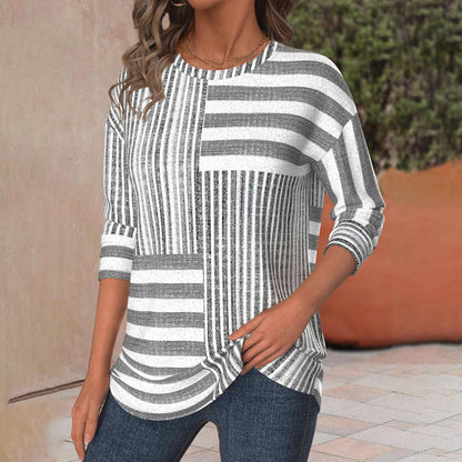 maisonnox® | Casual gestreept T-shirt