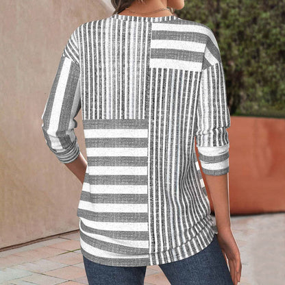 maisonnox® | Casual gestreept T-shirt