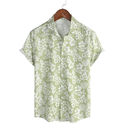 MaisonNox® | Hawaïblouse met korte mouwen en bloemenpatroon