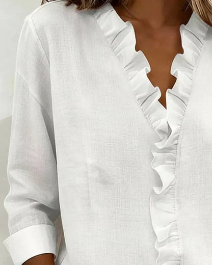 maisonnox® | Blouse met V-hals