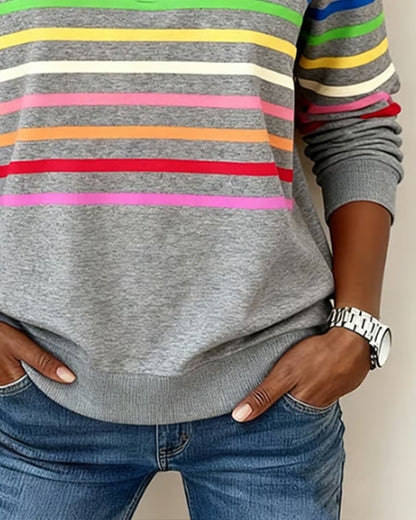 MaisonNox®| Casual Sweater met Comfort en Kleurrijke Stijl voor Elke Dag