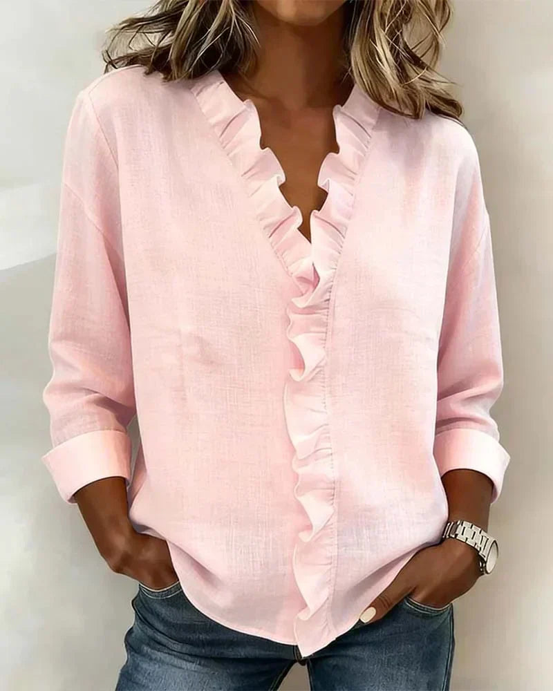 maisonnox® | Blouse met V-hals