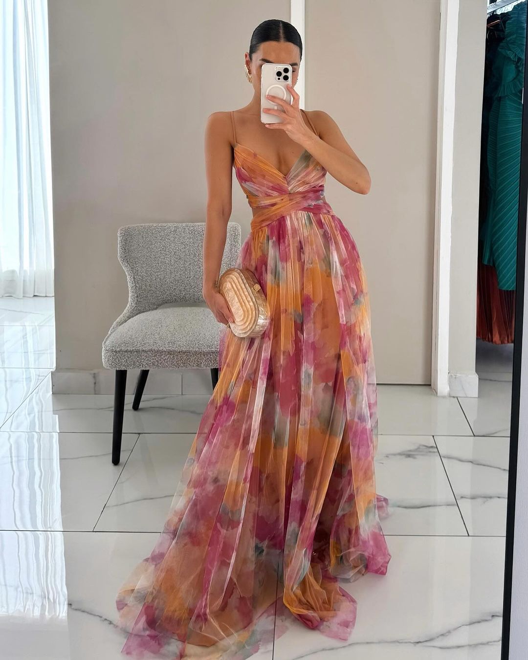 maisonnox® | Betoverende maxi-jurk met bloemenprint