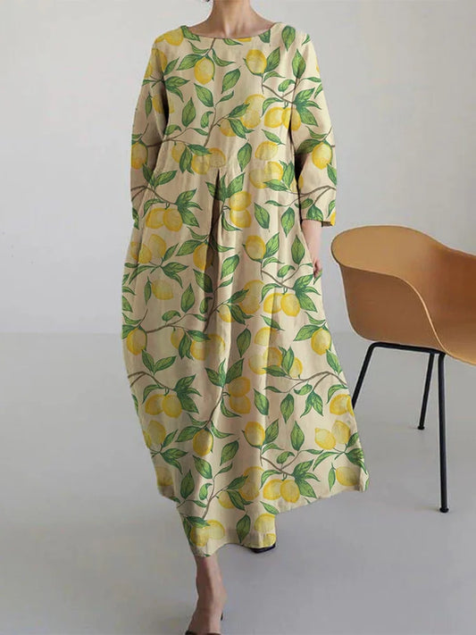 MaisonNox® | Midi Jurk met Bloemenprint en Comfortabele, Luchtige Stijl Perfect voor de Zomer