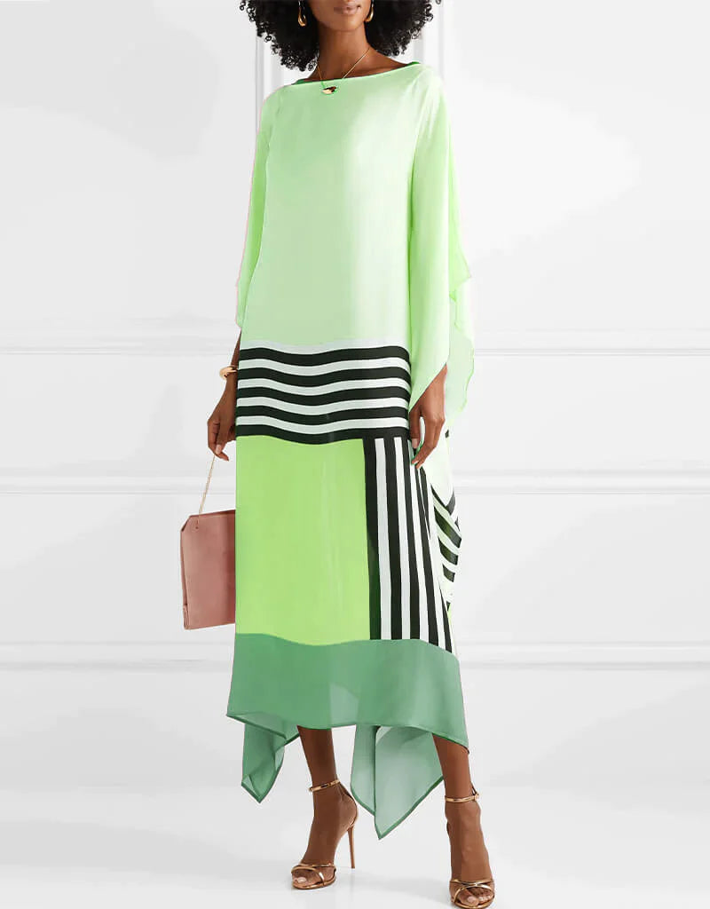MaisonNox® | Boho Chic Caftan met Grafische Print