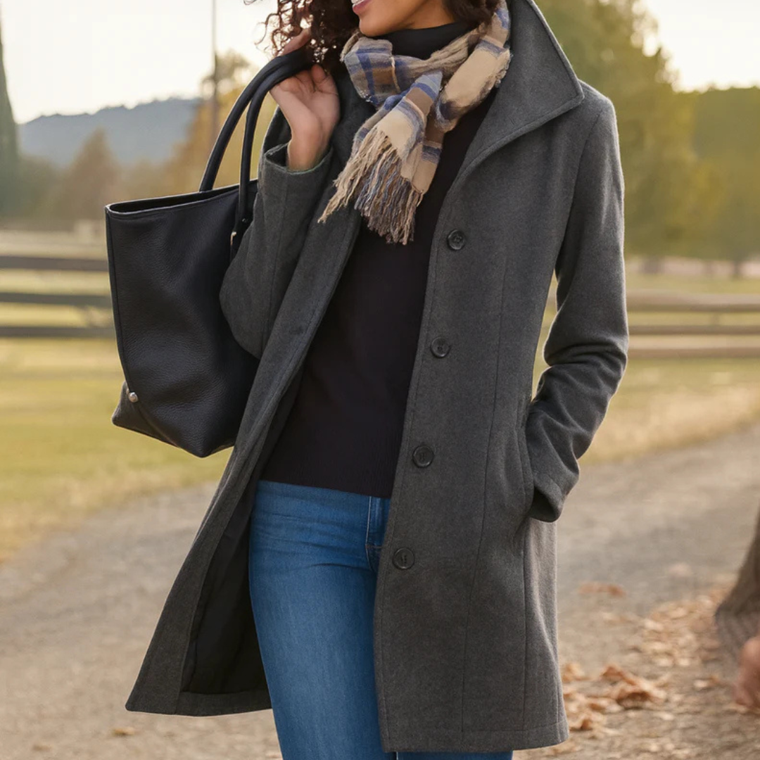 MaisonNox®| Elegante Jas met Omarmende Warmte en Tijdloze Stijl