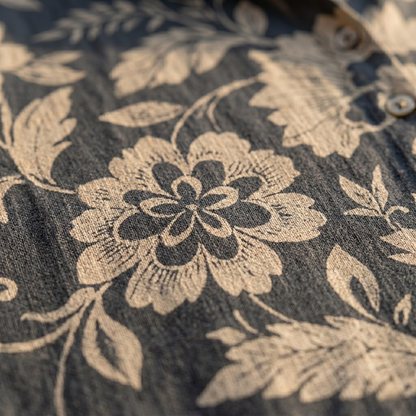 maisonnox® | Elegante linnen blouse met bloemenprint