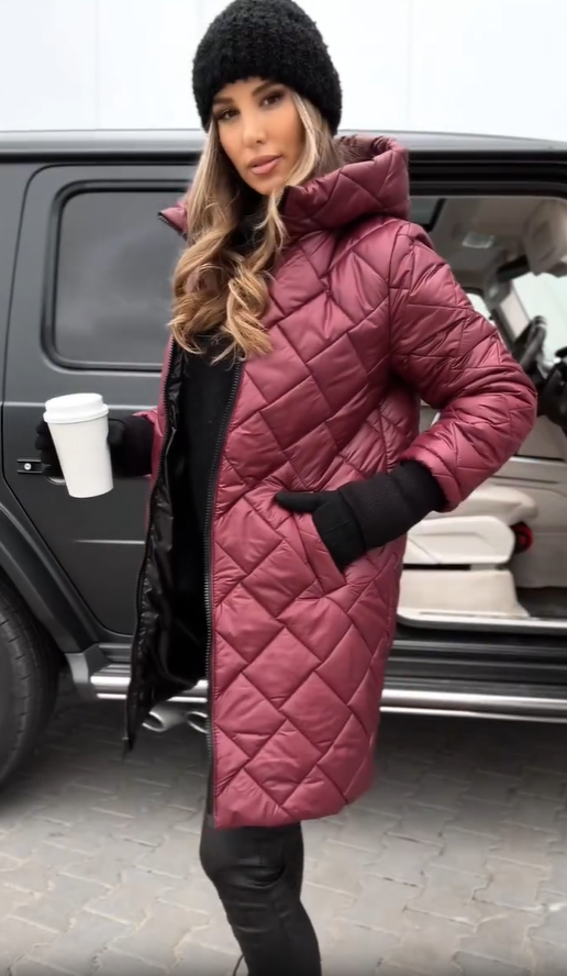 MaisonNox® | Elegante gewatteerde winterjas met capuchon