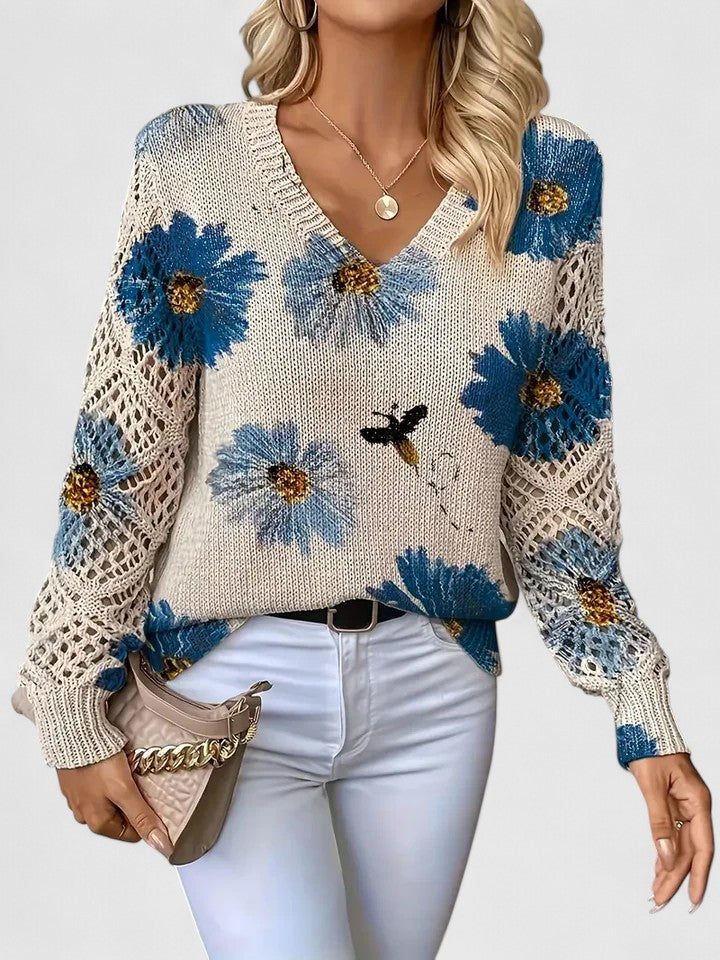 MaisonNox®| Elegante trui met bloemendessin
