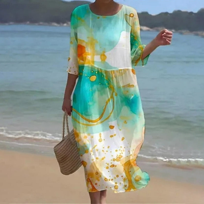 maisonnox® | Strandjurk met abstracte print