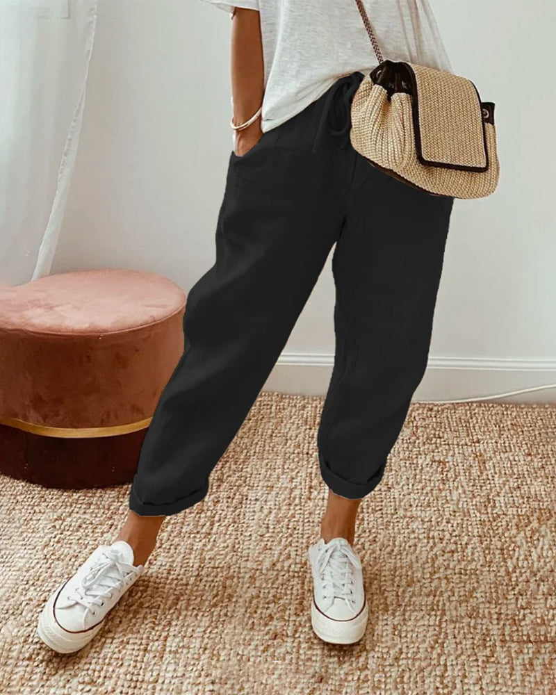MaisonNox® | Casual Damesbroek met Ademend Comfort en Tijdloze Elegantie voor Elke Dag