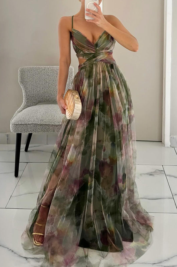 MaisonNox® | Maxi Boheemse Jurk met Romantische Bloemenprint