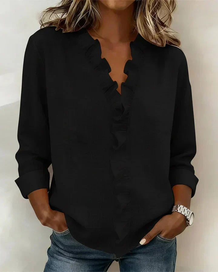 maisonnox® | Blouse met V-hals