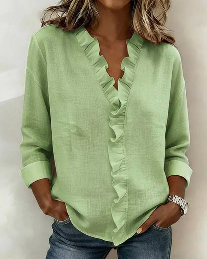 maisonnox® | Blouse met V-hals