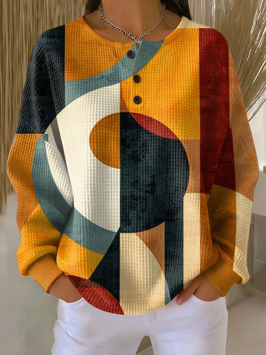 MaisonNox®| Wafeltrui met Geometrisch Patroon