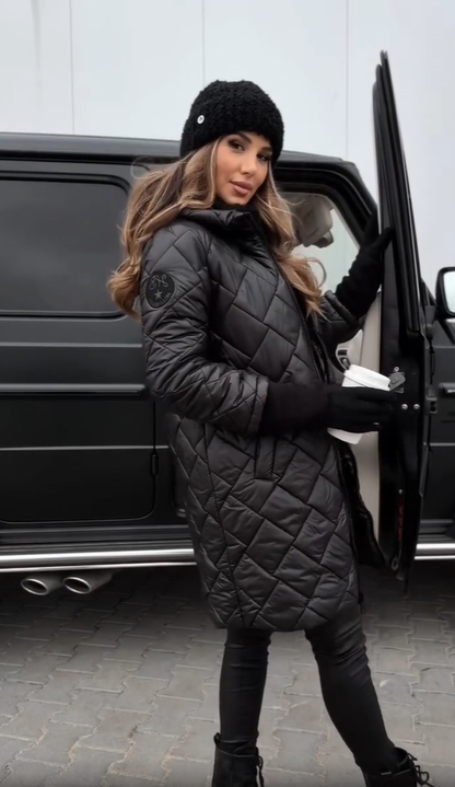 MaisonNox® | Elegante gewatteerde winterjas met capuchon