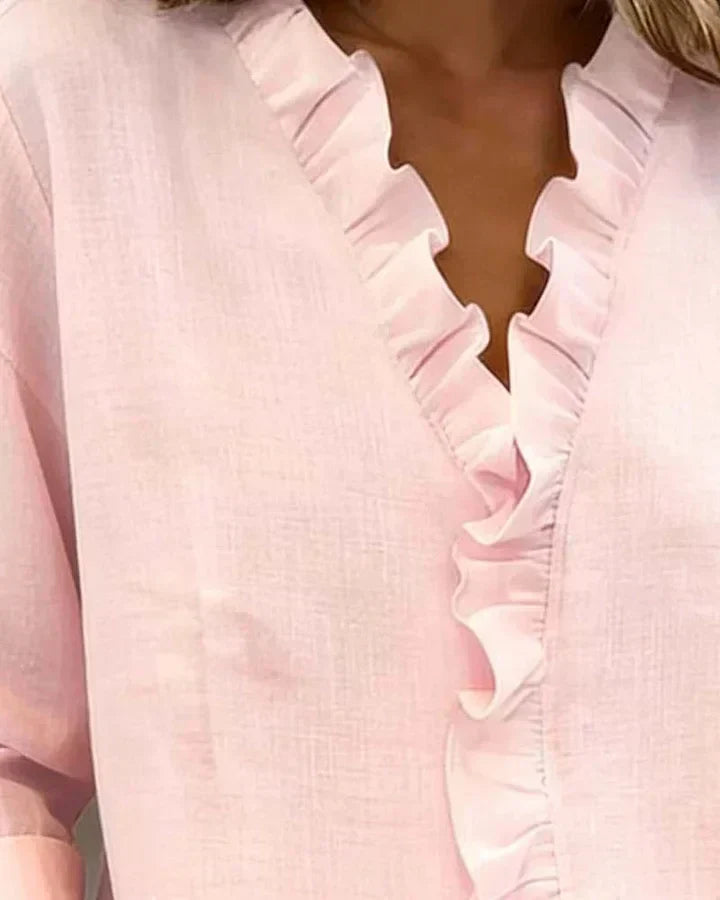 maisonnox® | Blouse met V-hals