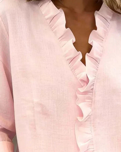 maisonnox® | Blouse met V-hals