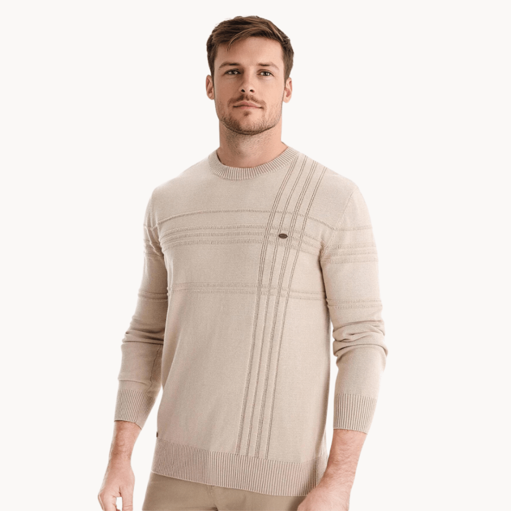 MaisonNox®| Stijlvolle herenpullover met ruitdesign