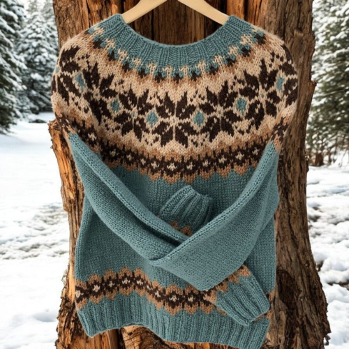 MaisonNox®– Warme trui met klassieke winterdetails
