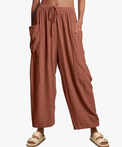 MaisonNox®| Zomerbroek met Wijde Pijpen voor Maximale Comfort en Elegante Dagstijl