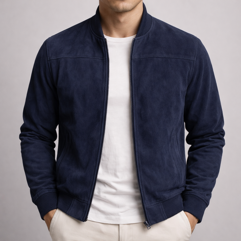 maisonnox® | Suede Bomber Jacket