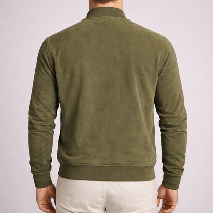 maisonnox® | Suede Bomber Jacket