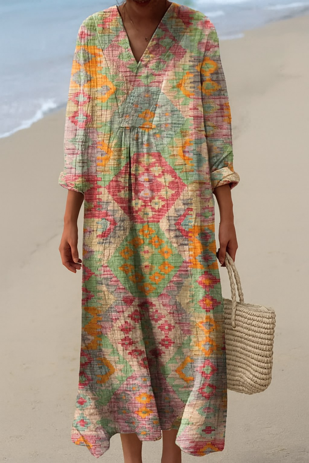 maisonnox® | Bedrukte jurk met zomerse bries