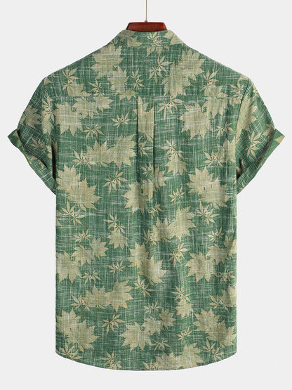 MaisonNox® | Katoenen Hawaii Overhemd met Korte Mouwen