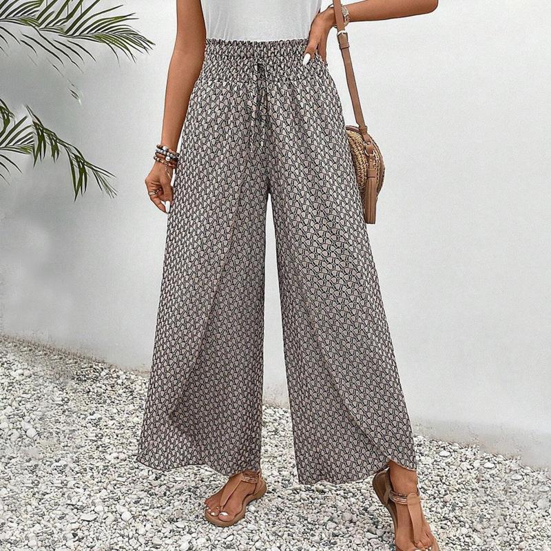 maisonnox® | Casual broek met wijde pijpen