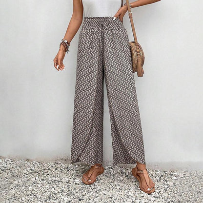 maisonnox® | Casual broek met wijde pijpen