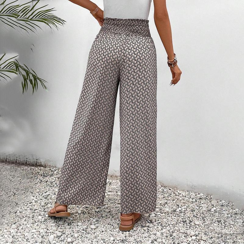 maisonnox® | Casual broek met wijde pijpen