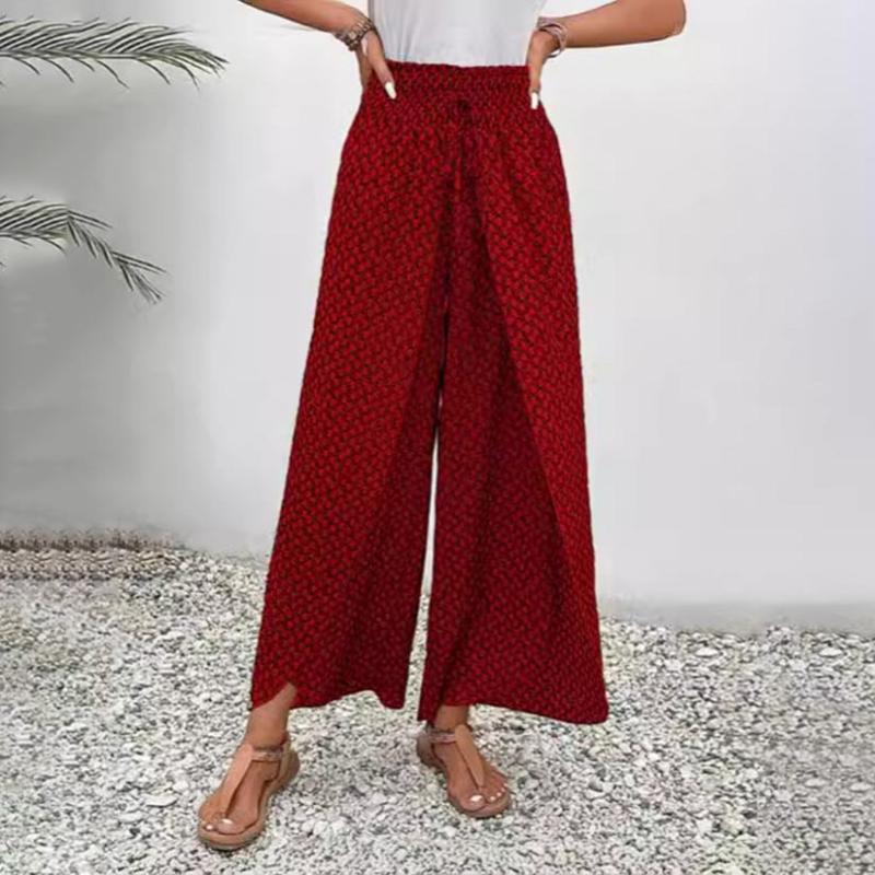 maisonnox® | Casual broek met wijde pijpen
