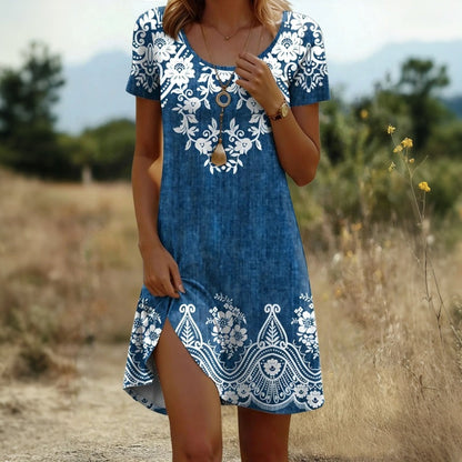 maisonnox® | Vintage jurk met bloemenpatroon