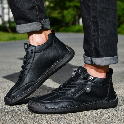 MaisonNox® | Nubuckleder Schoenen met Rits voor Mannen