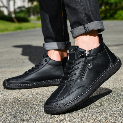 MaisonNox® | Nubuckleder Schoenen met Rits voor Mannen