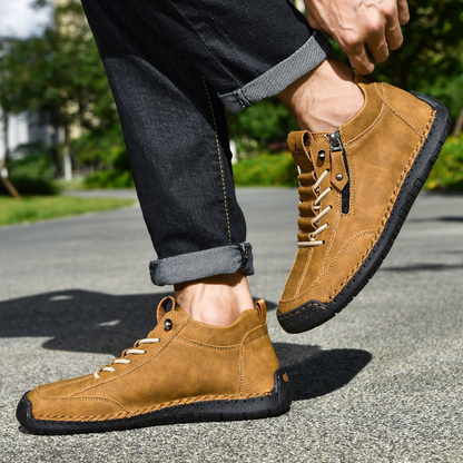 MaisonNox® | Nubuckleder Schoenen met Rits voor Mannen