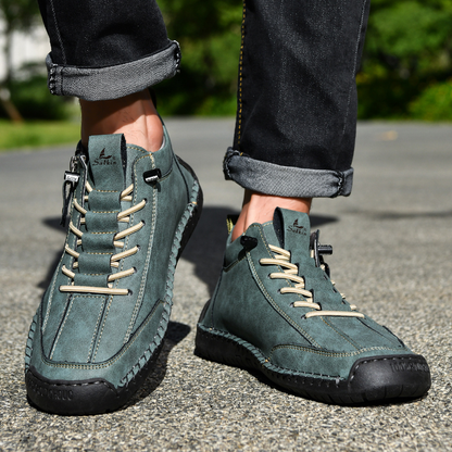 MaisonNox® | Nubuckleder Schoenen met Rits voor Mannen