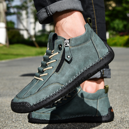 MaisonNox® | Nubuckleder Schoenen met Rits voor Mannen