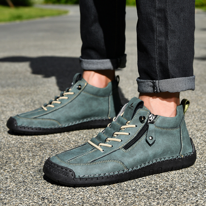 MaisonNox® | Nubuckleder Schoenen met Rits voor Mannen
