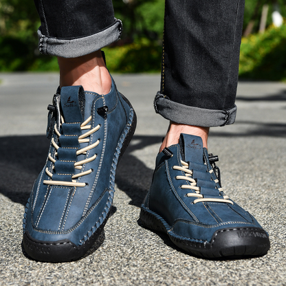 MaisonNox® | Nubuckleder Schoenen met Rits voor Mannen
