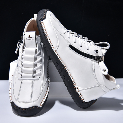 MaisonNox® | Nubuckleder Schoenen met Rits voor Mannen