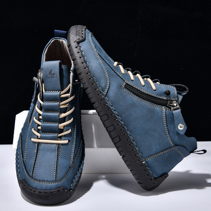 MaisonNox® | Nubuckleder Schoenen met Rits voor Mannen